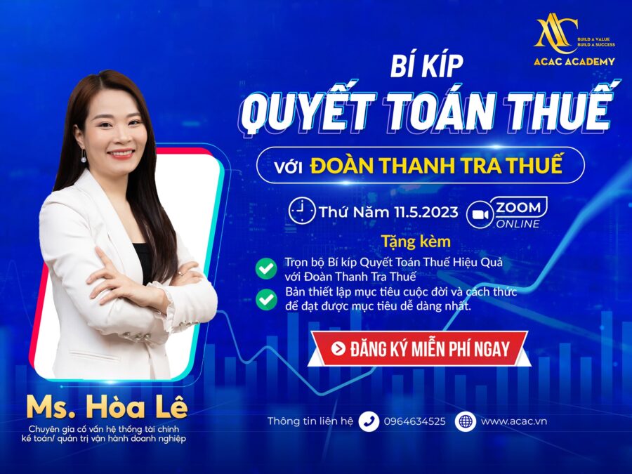 webinar Bí kíp Quyết toán thuế với đoàn thanh tra thuế