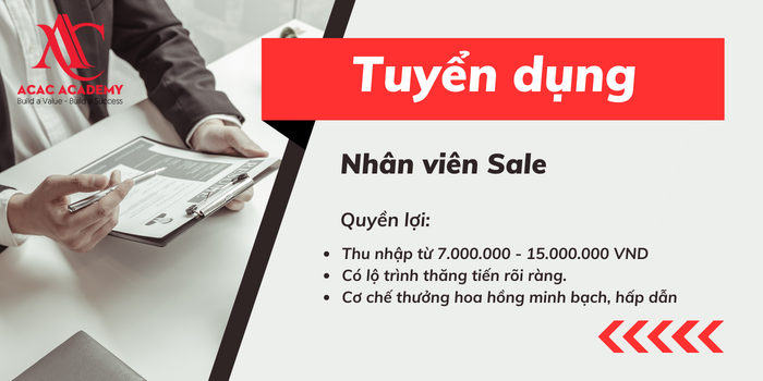 Tuyển dụng sale thu nhập cao