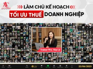 Tiếp cận kiến thức lập kế hoạch tối ưu thuế cho doanh nghiệp